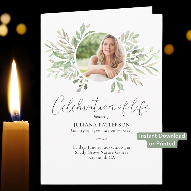 Programa de Funeral Botánico Digital Celebración d (Subido por el creador)