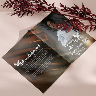 Programa de Funeral Celebración de la Vida Puertas