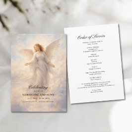 Programa de Funeral de Celebración de Vida Ángel