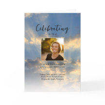 Programa de Funeral de Celebración de Vida con Cie