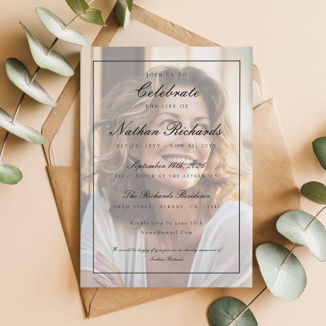 Programa de Funeral de Celebración de Vida con Fot (Subido por el creador)