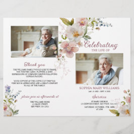 Programa de Funeral de Flores Silvestres | Orden d