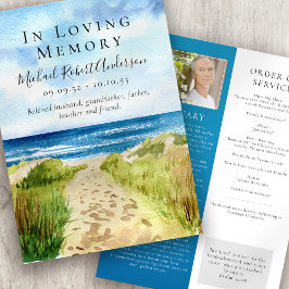 Programa de funerales Beach In Love Memory