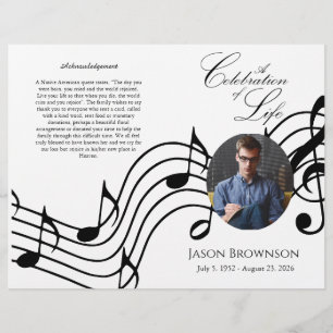 Programa de funerales Bi-Fold Pink Hydrangeas