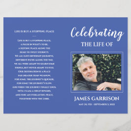 Programa de funerales Blue Celebration of Life