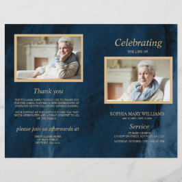 Programa de funerales Blue & Gold | Orden de servi