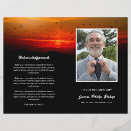 Programa de funerales conmemorativos Birds At Sunr