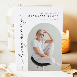 Programa de funerales conmemorativos Minimalistas 