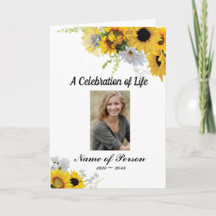 Programa de funerales de girasoles