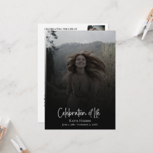 Programa de funerales de la celebración de la vida