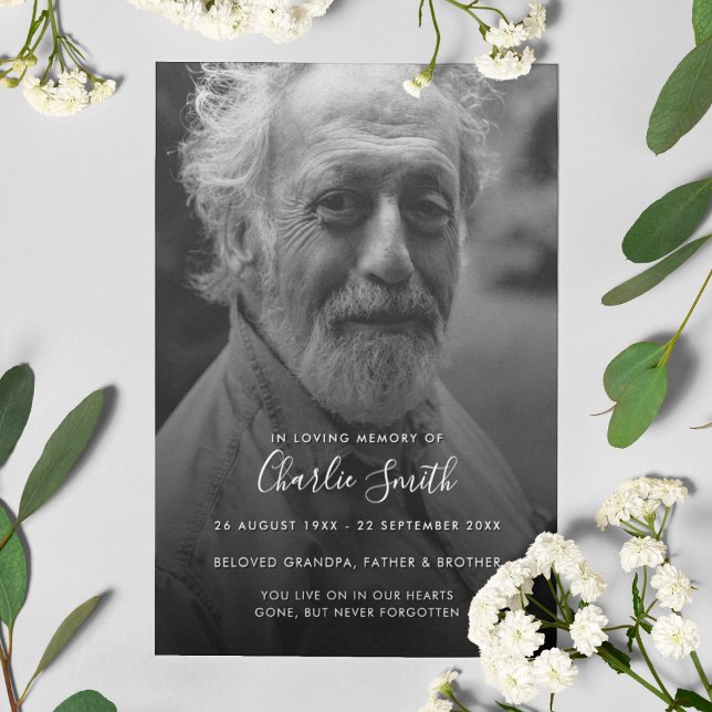 Programa de funerales de memoria de amor moderno (Subido por el creador)