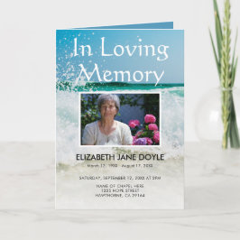 Programa de funerales de playa | Orden de servicio