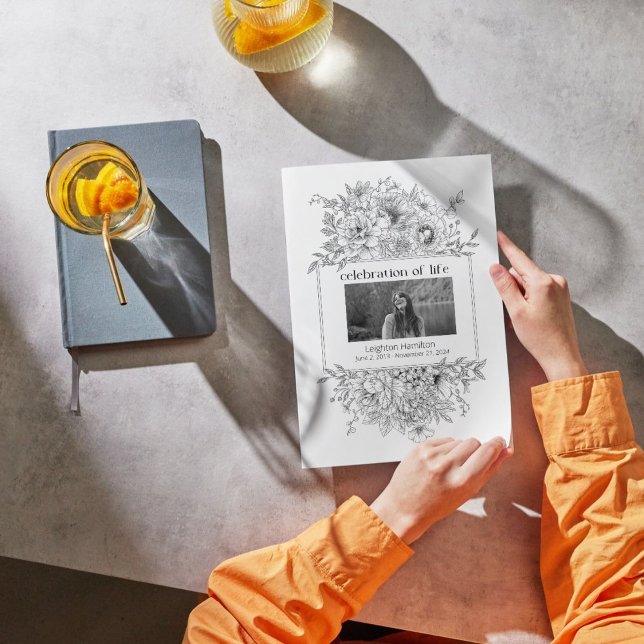 Programa de funerales del Collage de fotos de las  (Subido por el creador)