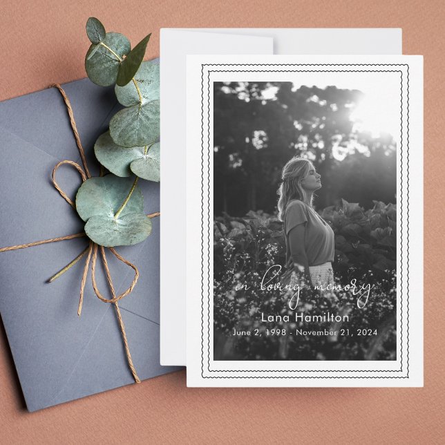 Programa de funerales fotográficos con guión de me (Subido por el creador)