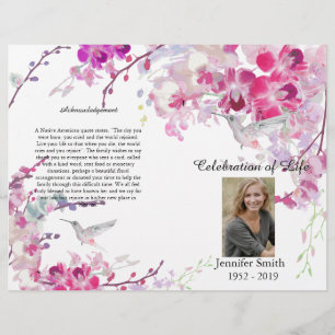 Programa de funerales Hummingbird para orquídeas r