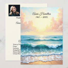 Programa de funerales Ocean Sunrise