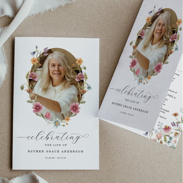 Programa de funerales para la celebración de flore (Subido por el creador)