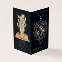 Programa de funerales para mujeres de añil índigo