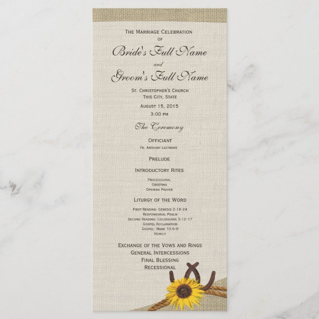 Programa de herradura occidental y matrimonio de g (Anverso)