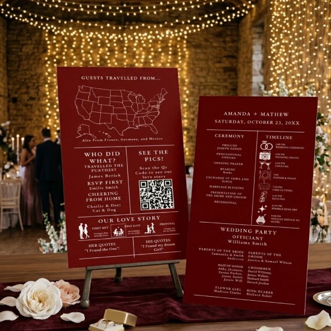 Programa de Infografía de Boda Borgoña (Subido por el creador)