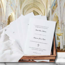 Programa de la ceremonia de boda católica de Sarah