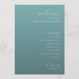 Programa de la Ceremonia de Boda Elegante en Turqu