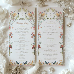 Programa de la Ceremonia de Boda en el Jardín Vint
