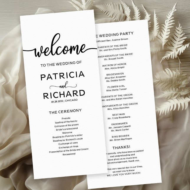 Programa de la Ceremonia del Orden de Servicio de  (Subido por el creador)