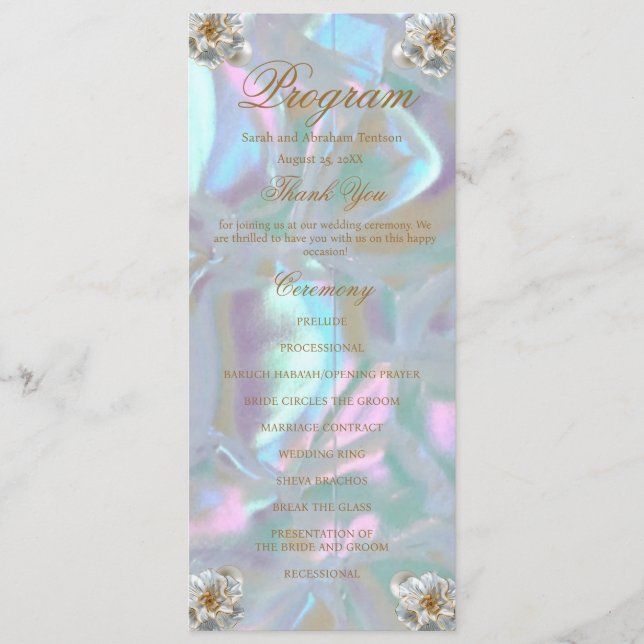 Programa de la Falsa Madre de la Boda Perla (Anverso)