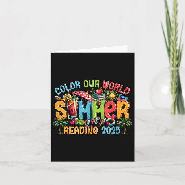 Programa de lecturas de verano de 2025 en color (Anverso)