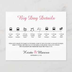 Programa de línea de tiempo del Boda de iconos