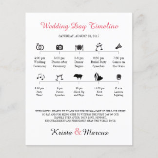 Programa de línea de tiempo del Boda de iconos