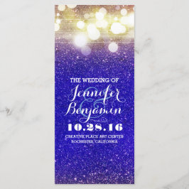 programa de luces de cadena azul y oro