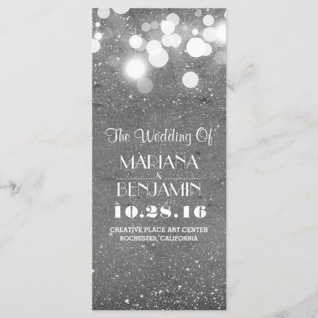 programa de luces de cadena de Relieve metalizado  (Anverso)