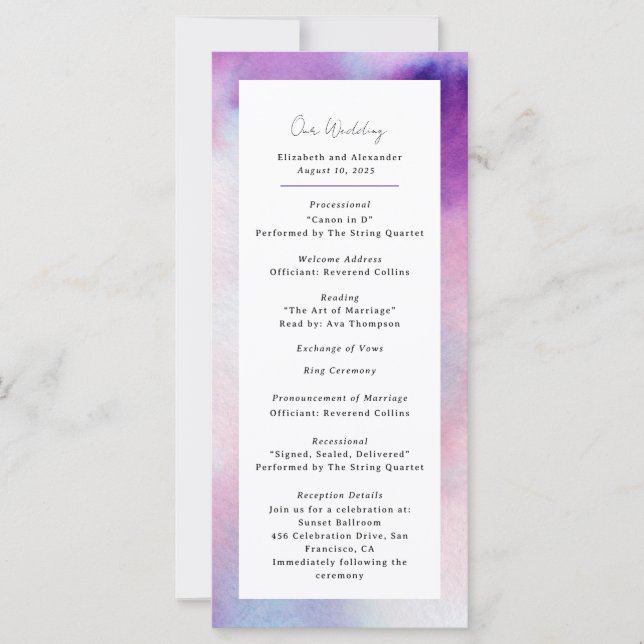 Programa de marco acuático (Anverso)