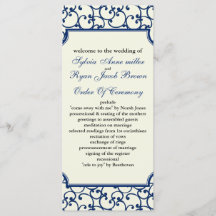 programa de marfil y boda azul real