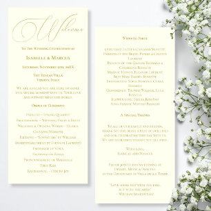 Programa de marfil y bodas de oro