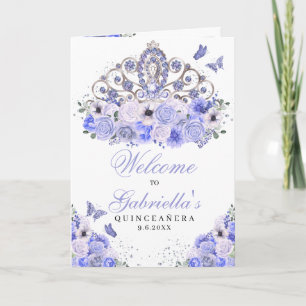 Programa de mariposa azul Tiara Quinceanera