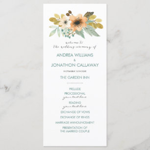 Programa de matrimonio acuático en floración