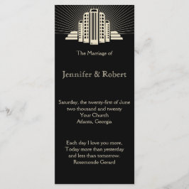 Programa de matrimonio Art Deco Tower Ray