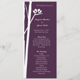 Programa de matrimonio Birchtree Birds Wedple
