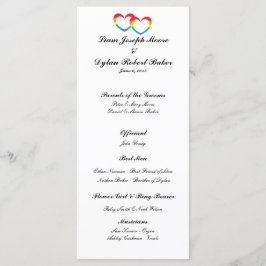 Programa de matrimonio "Corazón doble arcoiris"