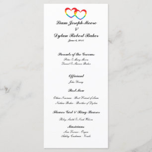 Programa de matrimonio "Corazón doble arcoiris"