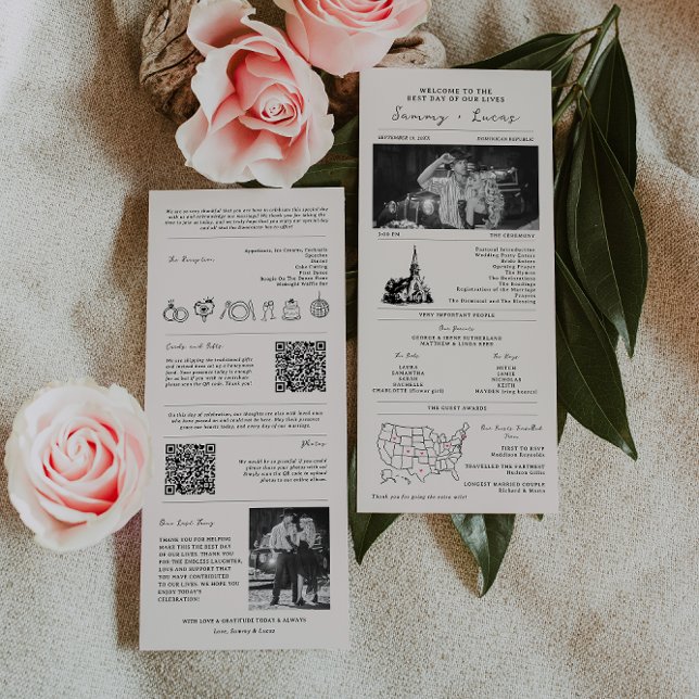 Programa de matrimonio cronológico para periódicos (Subido por el creador)