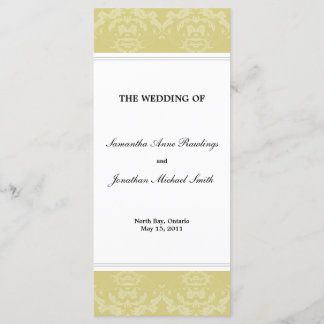 Programa de matrimonio Damask - Boda de oro