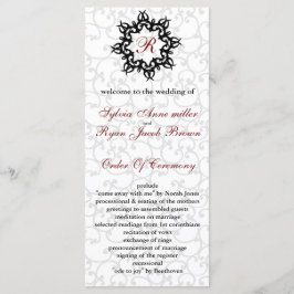 Programa de matrimonio Damask MONOGRAM