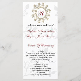 Programa de matrimonio Damask MONOGRAM