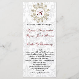 Programa de matrimonio Damask MONOGRAM