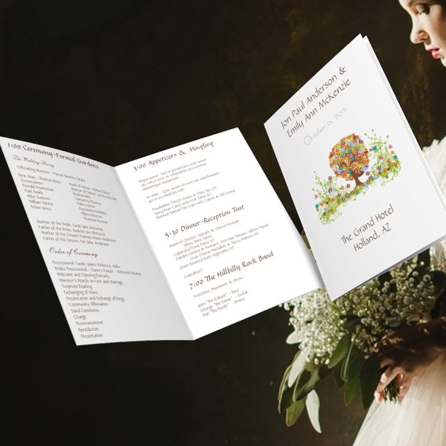 Programa de matrimonio de árboles de flores forest (Subido por el creador)