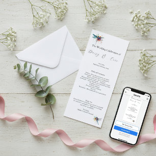 Programa de matrimonio de la libélula, personaliza